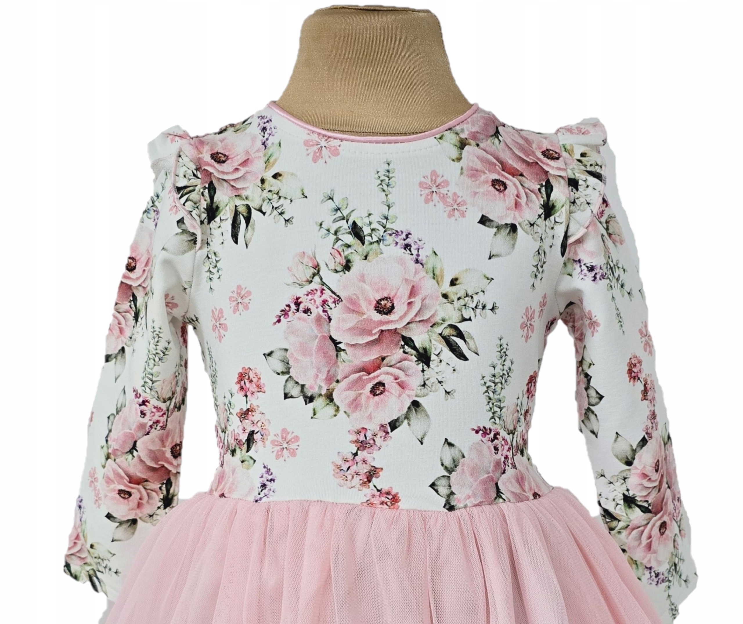 Tiulowa 128 sukienka falbanki opaska święta wesele Marka Inna marka