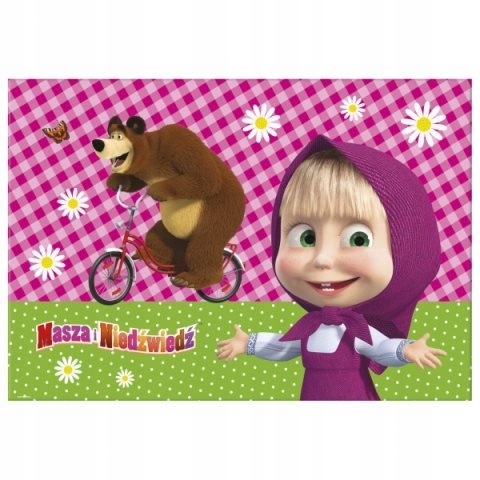 PODKŁAD PODKŁADKA TWARDY 50CM MASZA I NIEDŹWIEDŹ