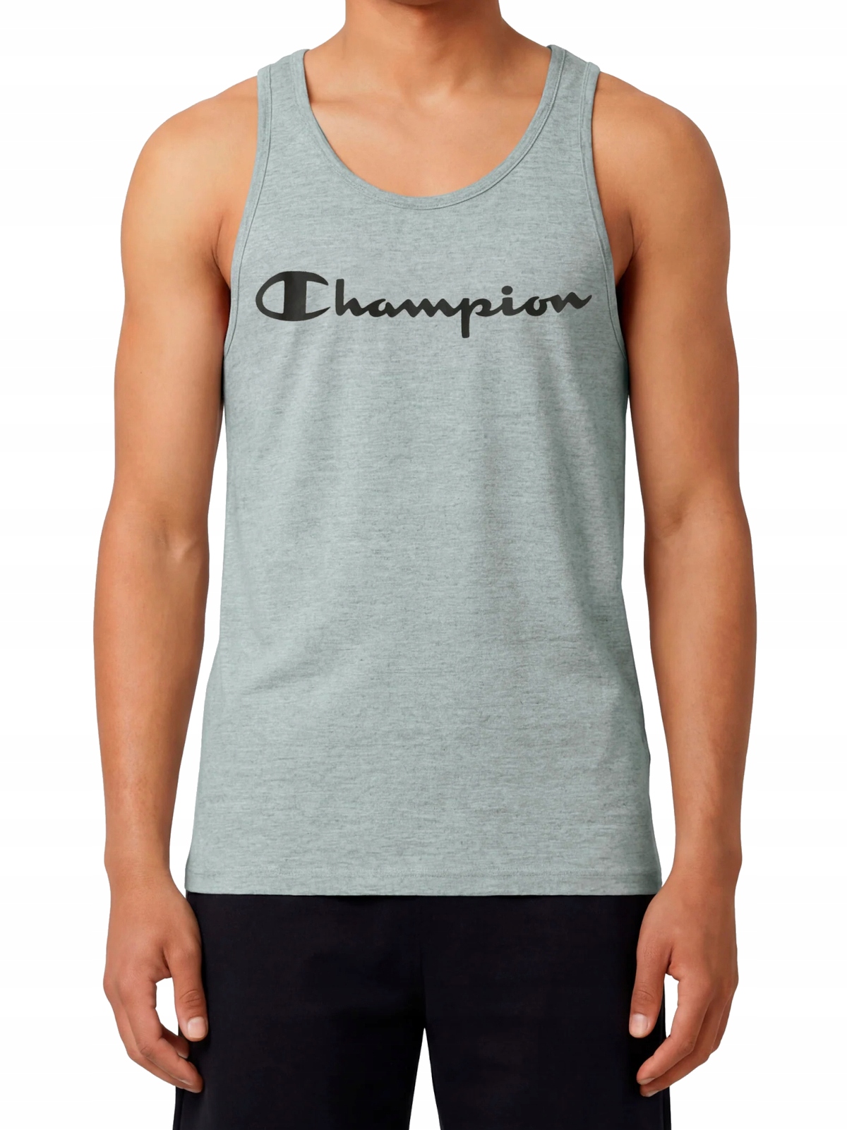 Tričko pánské Champion bez rukávů 222282-EM021 sportovní šedý tank top M