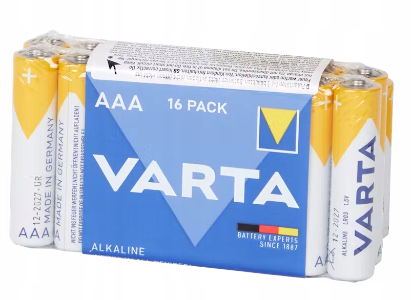 

Bateria Baterie Zestaw Alkaiczna Varta Aaa LR03