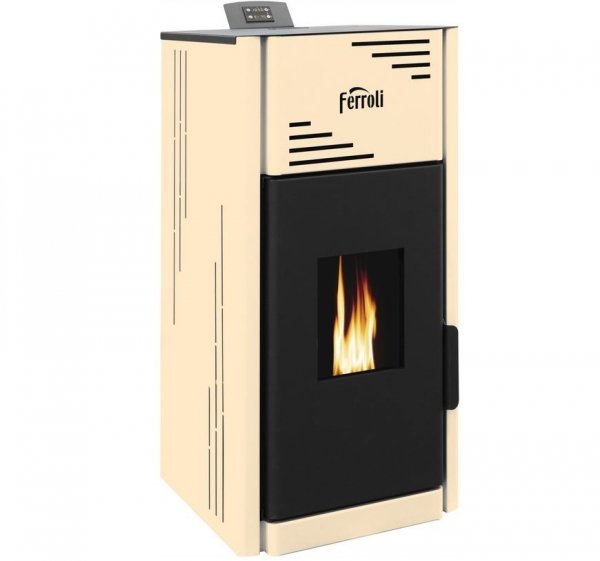 Termokominek z płaszczem wodnym Ferroli Breta Pellet Pro 8 kW LSGMPP08