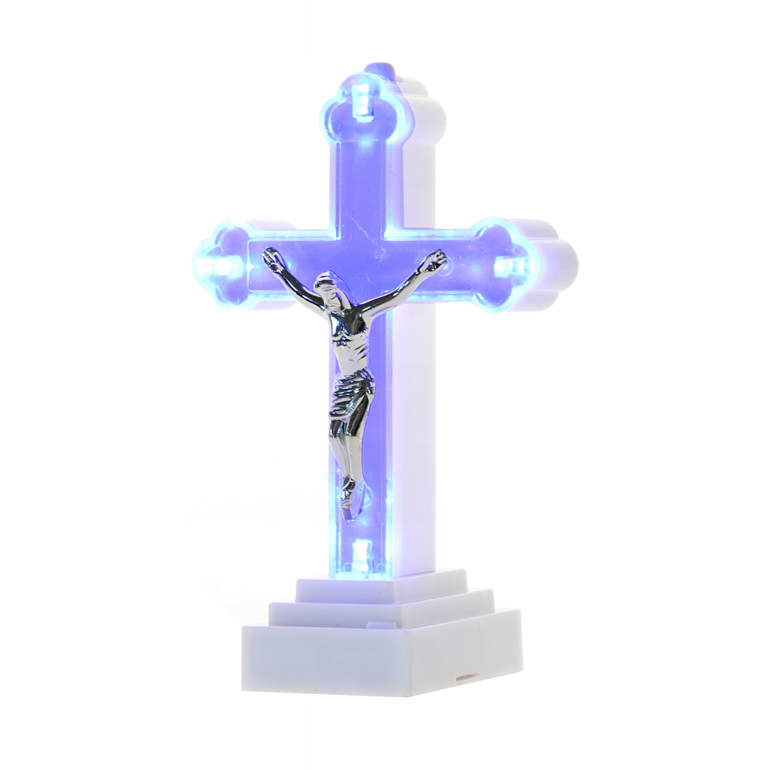 

Krzyżyk krzyż Led figurka na grób wkład 13cm