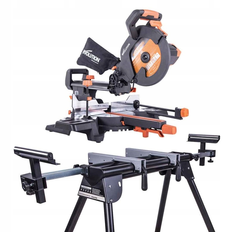 Evolution R255SMS+ Piła ukośna 255mm 2000W + stojak do piły