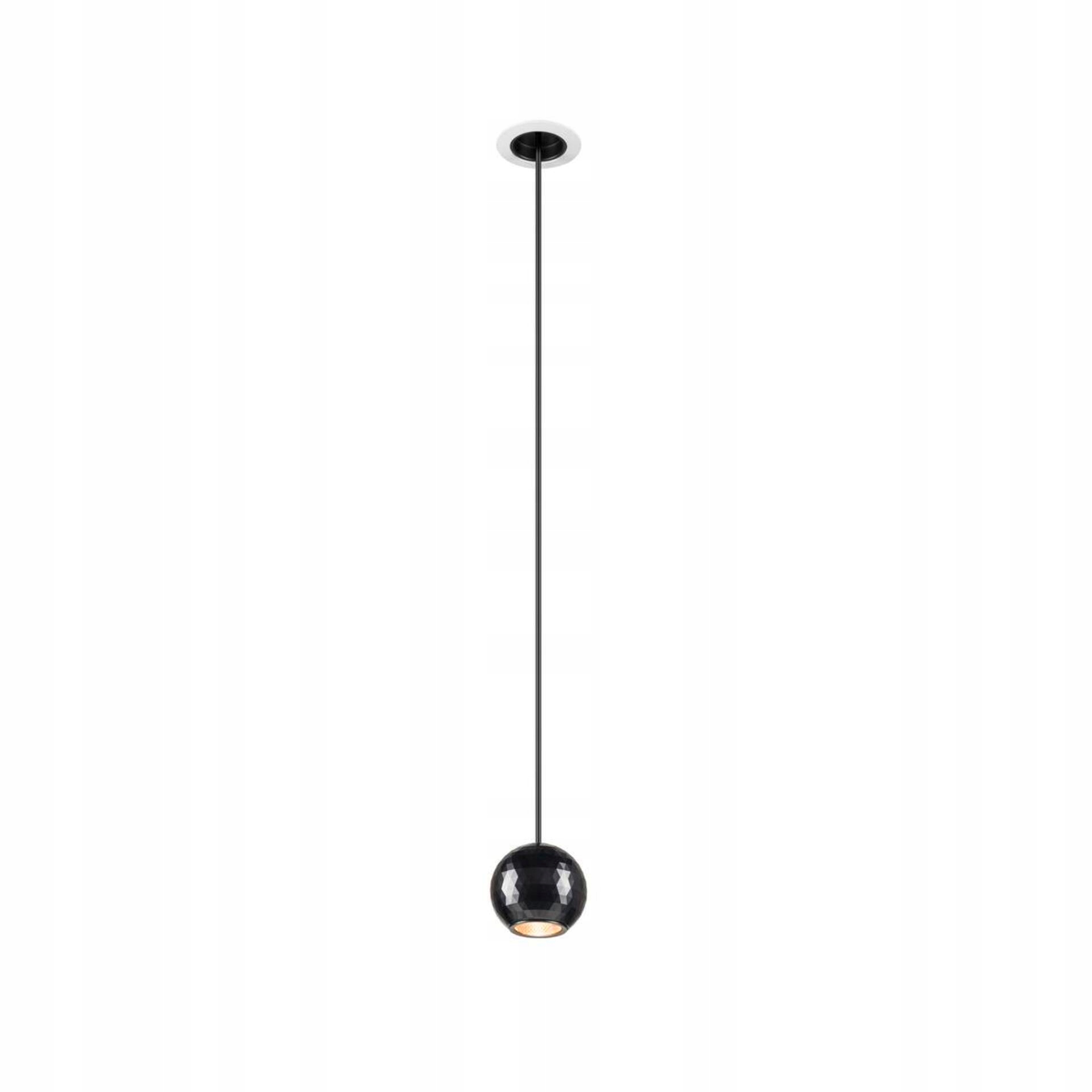 Závesné svietidlo Slv Dysko Led 4,4 W 2700K 500lm biela čierna 200cm