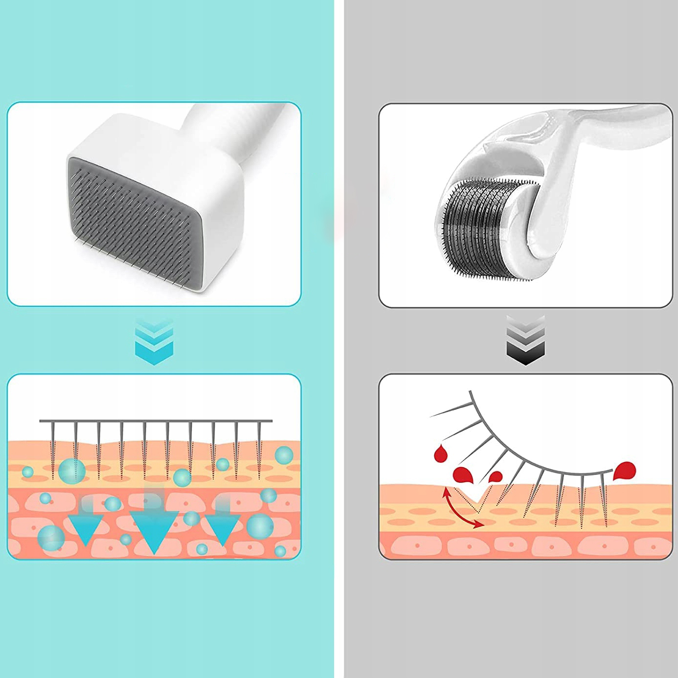 DERMA STEMPEL REGULACJA DŁUGOŚCI IGIEŁ STAL NIERDZEWNA 34*139MM 0MM-3.0MM Typ roller