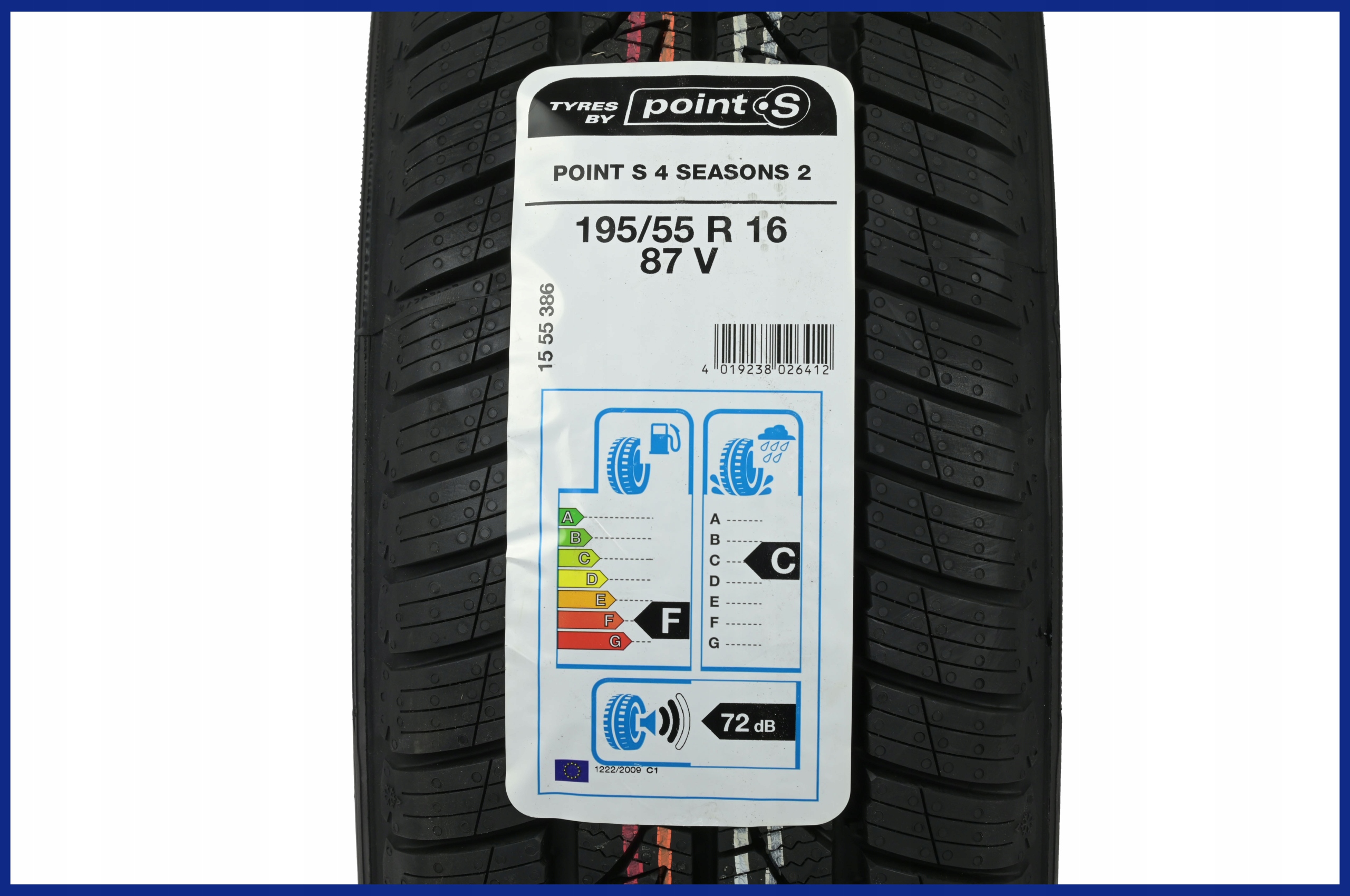 4 x 195/55R16 87V 4Seasons 2 Point S CAŁOROCZNE EAN (GTIN) 4019238026412