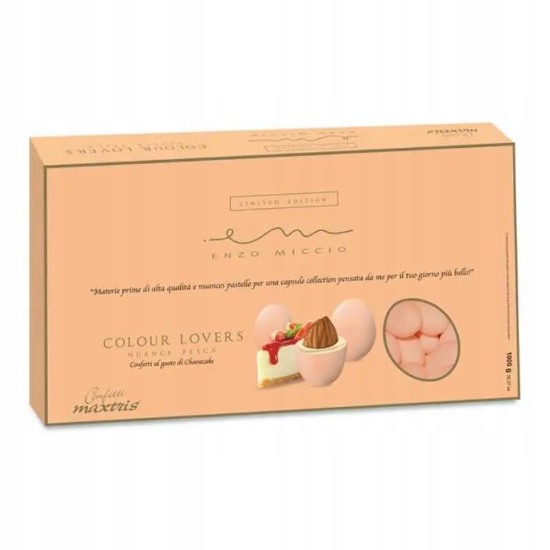 Konfetti Maxtris Enzo Miccio Nuance Peach Cheesecake 1kg Włoskie Premium