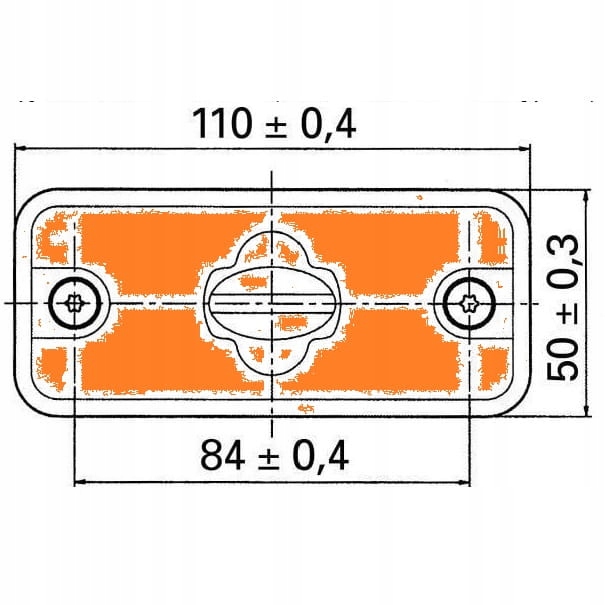 Lampka obrysowa Obrysówka Iveco Stralis Trakker Kolor pomarańczowy