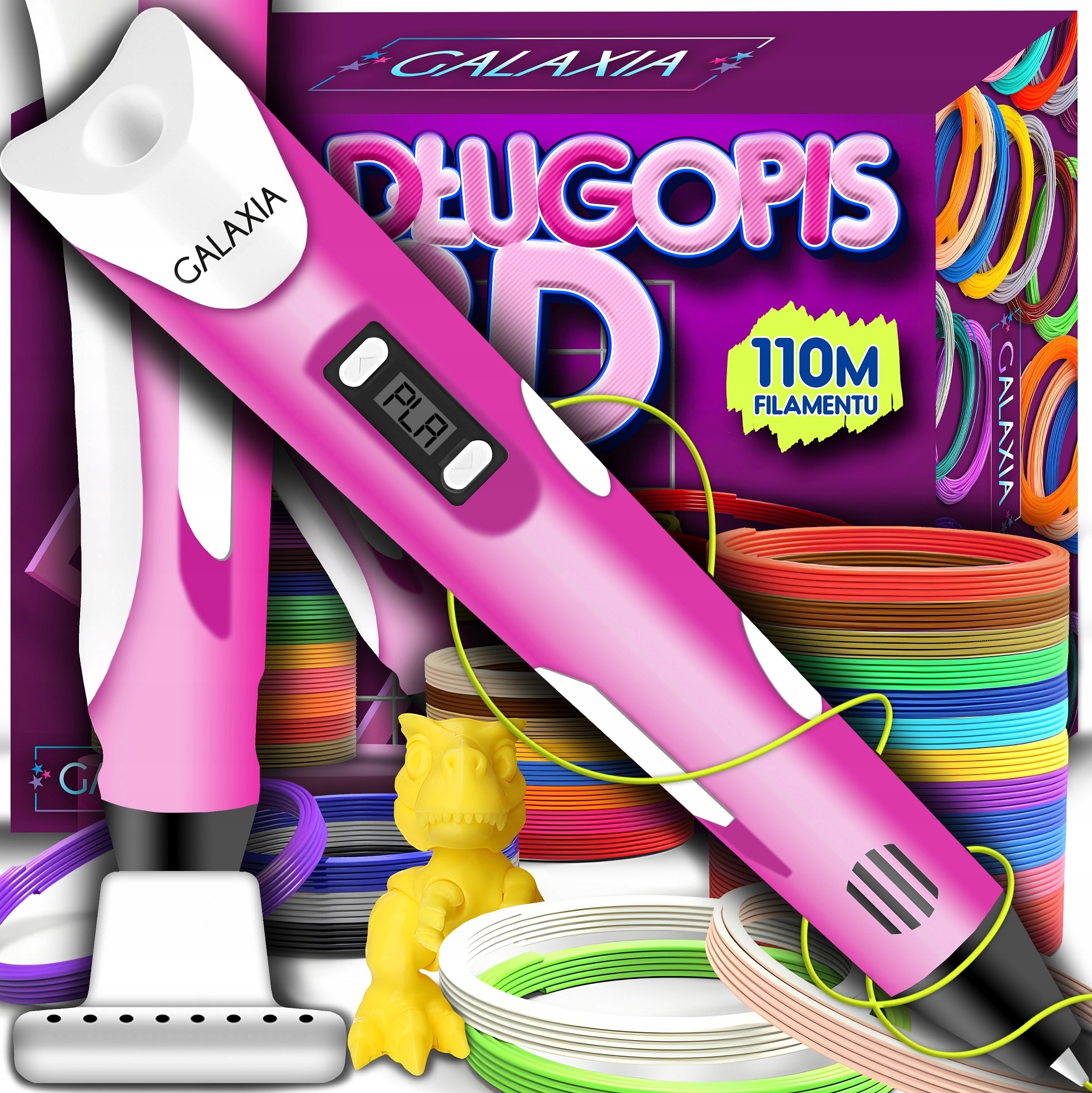 DŁUGOPIS 3D DLA DZIECI DRUKARKA 3D ZESTAW WKŁADY ZABAWKA DLA DZIECI