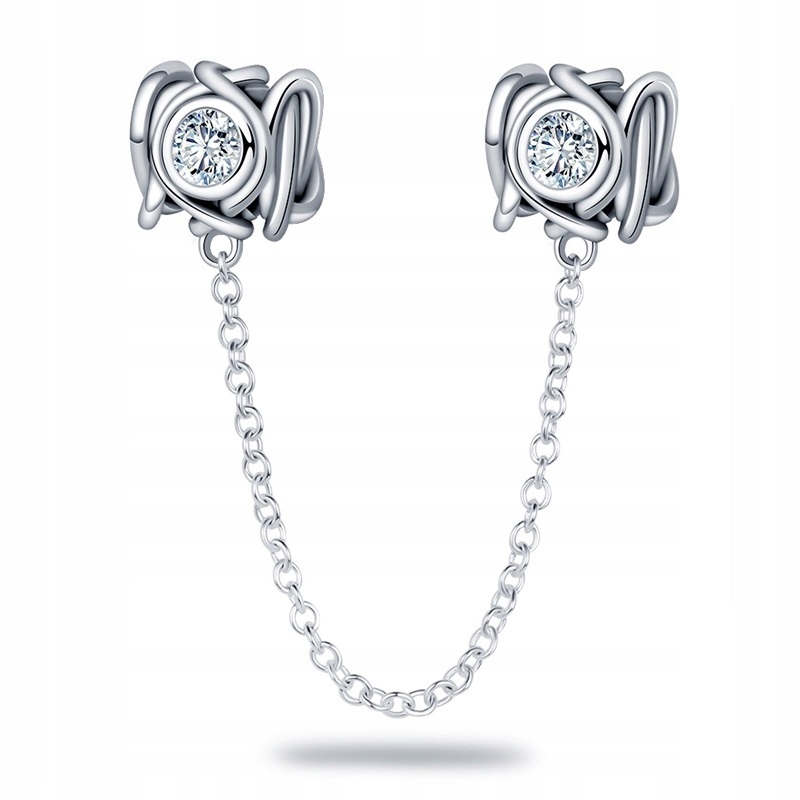 Stříbro přívěsky s prolamovaným bezpečnostním Řetízek 925