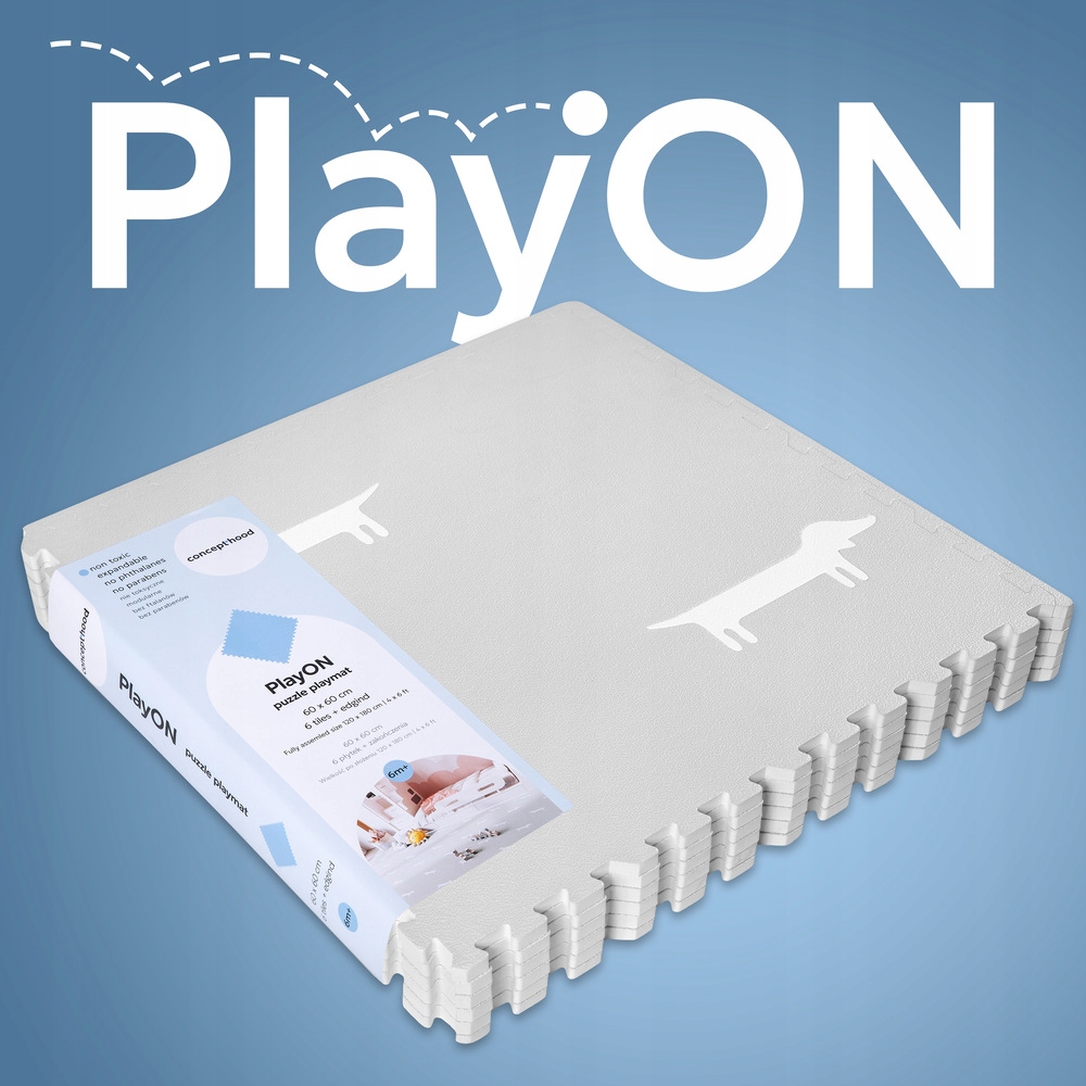 Concepthood duże puzzle piankowe, mata na podłogę 120x180, 6 el. 60x60 Bohater Inny