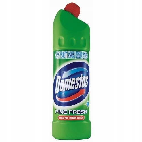 DOMESTOS Płyn do WC, toalet Pine Fresh 1L przedłużona moc z wybielaczem