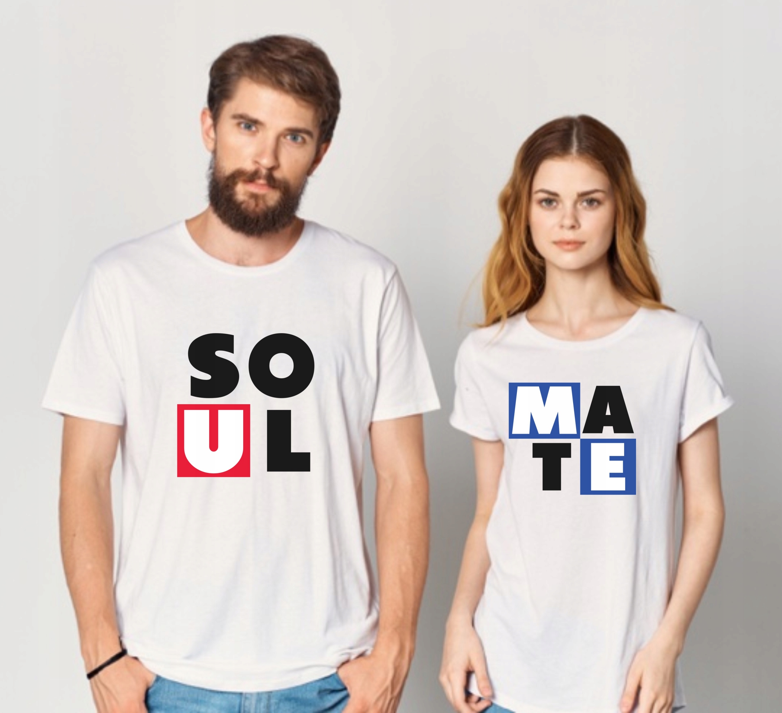 

Koszulki dla Niej i Niego zestaw Soul Mate