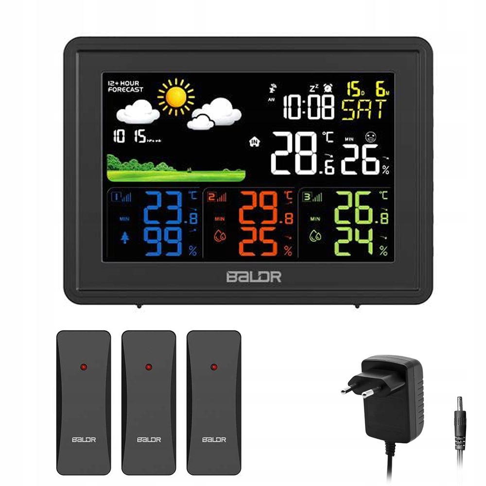 Multifunkční Bezdrátová Meteorologická Stanice S Teploměrem A Vlhkoměrem