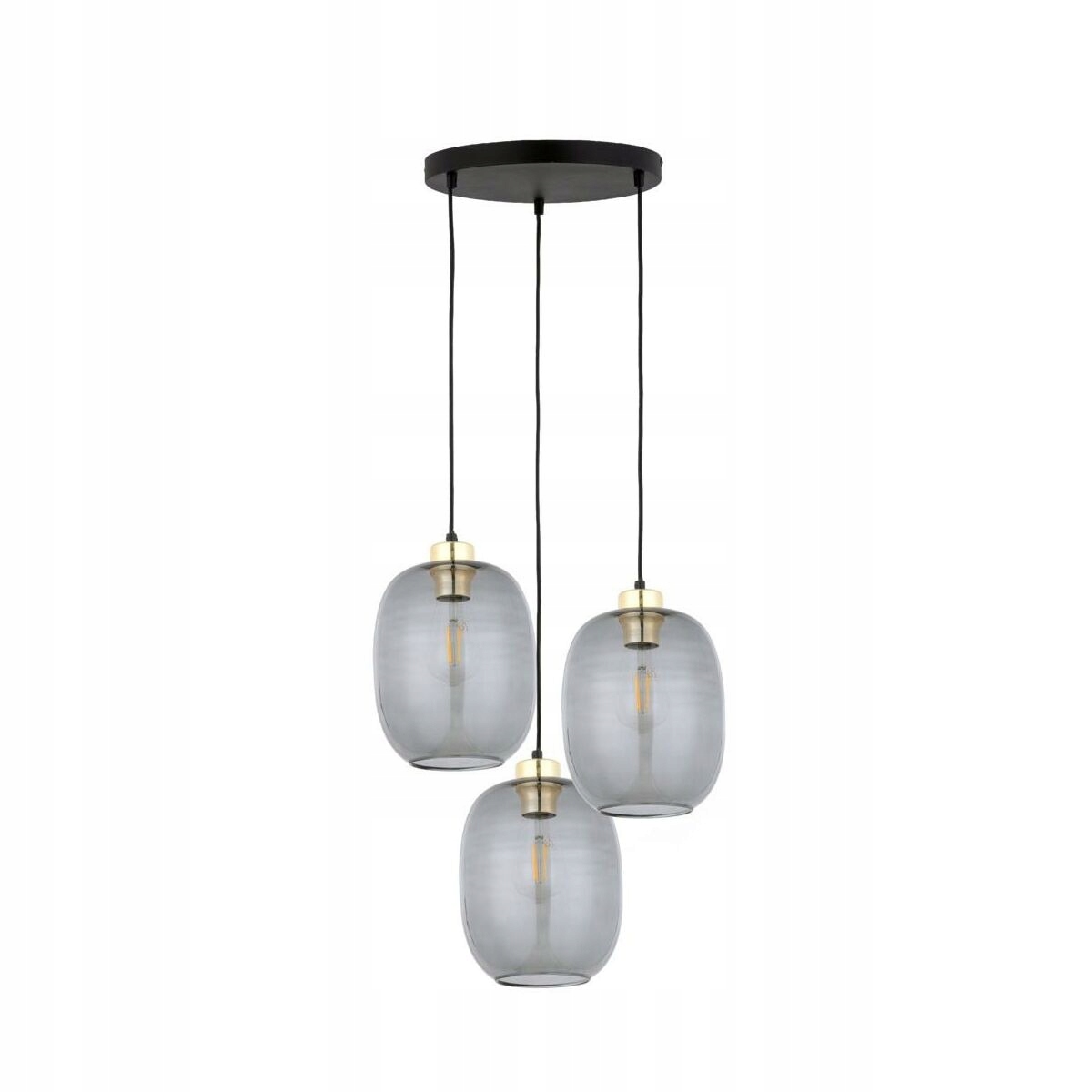 Závesná lampa Delta šedá 3 x E27 Tk Lighting