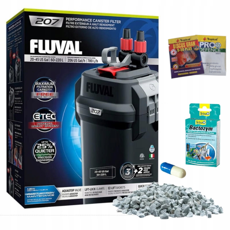 

Hagen Fluval 207 Filtr Zewnętrzny Do Akwarium 220L