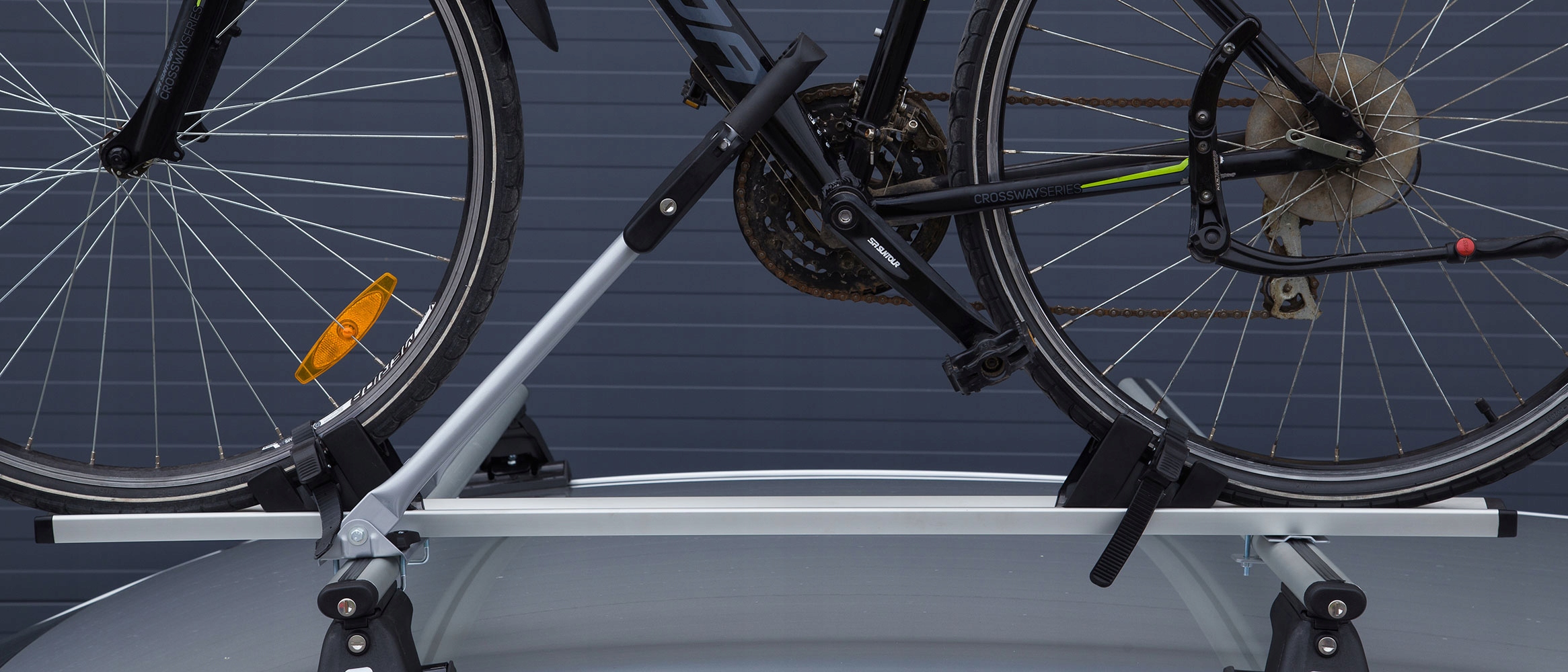 BAGAZNIK ROWEROWY UCHWYT NA DACH AMOS TOUR ALU Anti theft protection yes