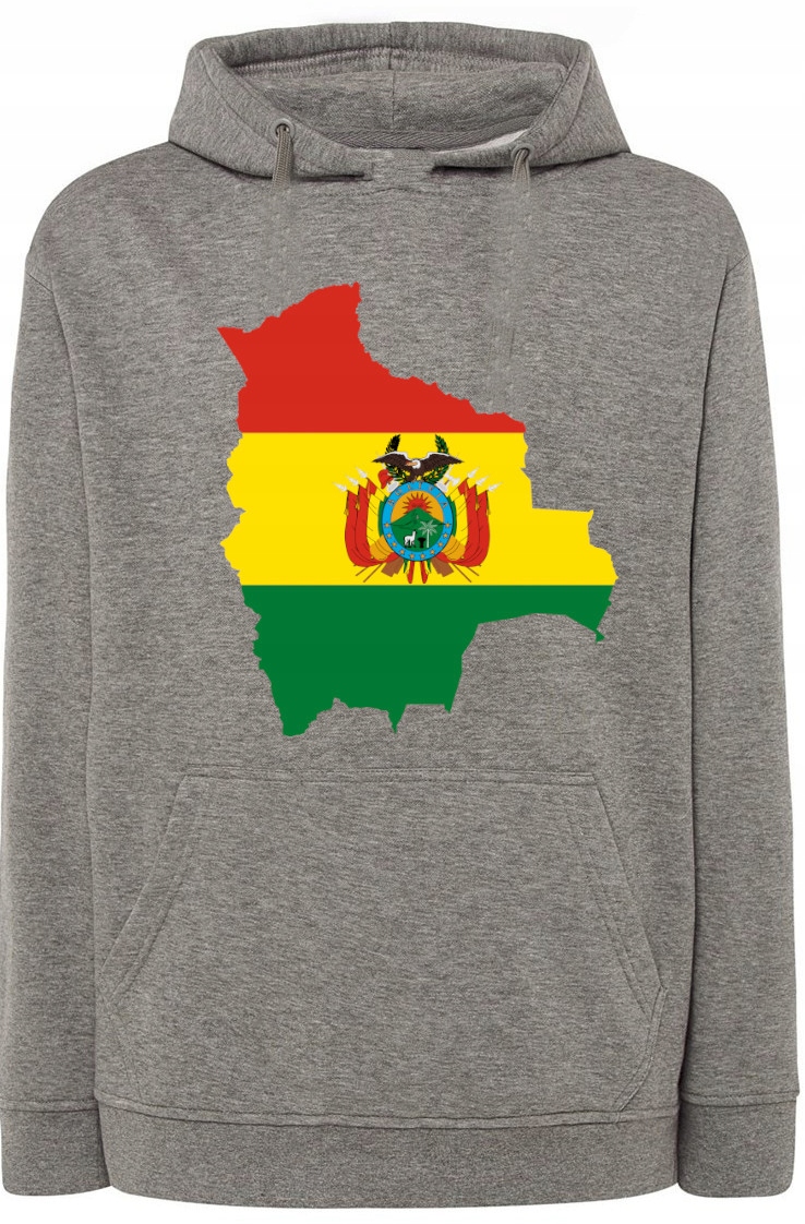 Bolívie Pánská mikina s kapucí s potiskem r.XL
