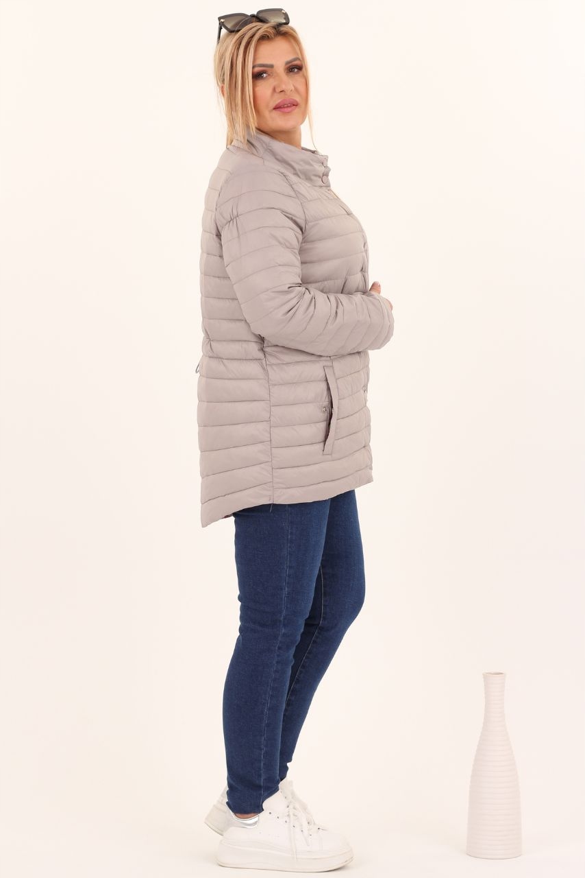 KURTKA CIENKA PRZEJŚCIOWA DUŻE ROZMIARY PIKOWANA LEKKA ZE STÓJKĄ LEKKA Rozmiar 50