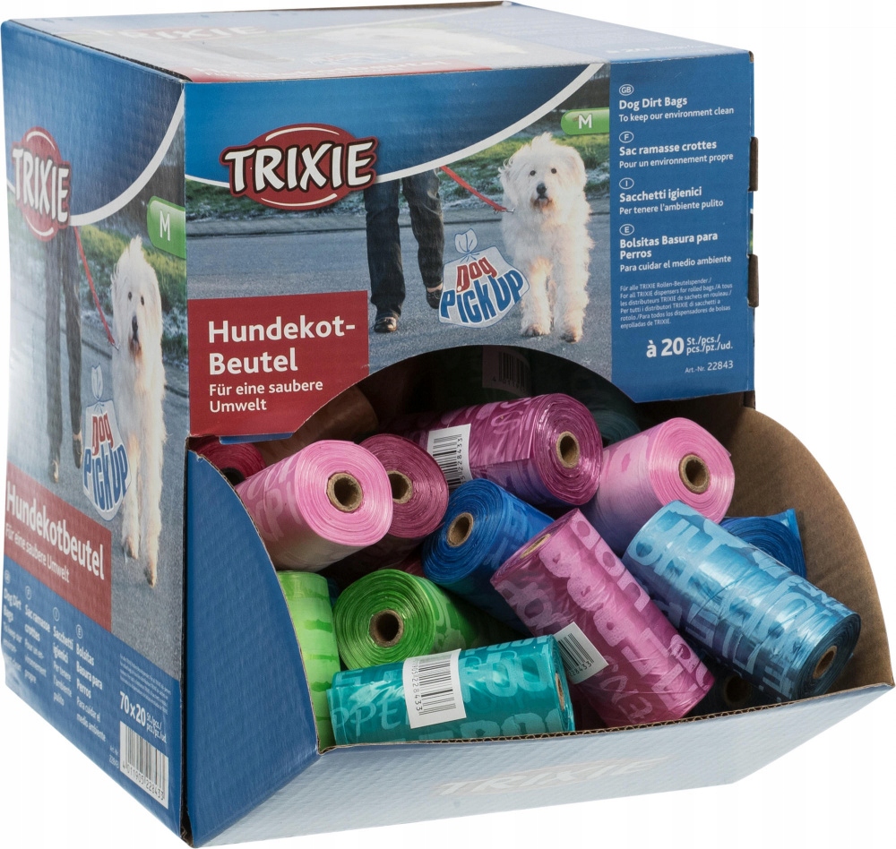 

Trixie Woreczki na odchody mix kolorów 1 rolka