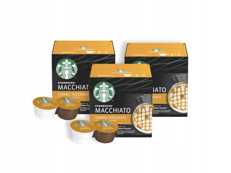 Kapsułki Starbucks Dolce Gusto Caramel Macchiato 3x 12szt