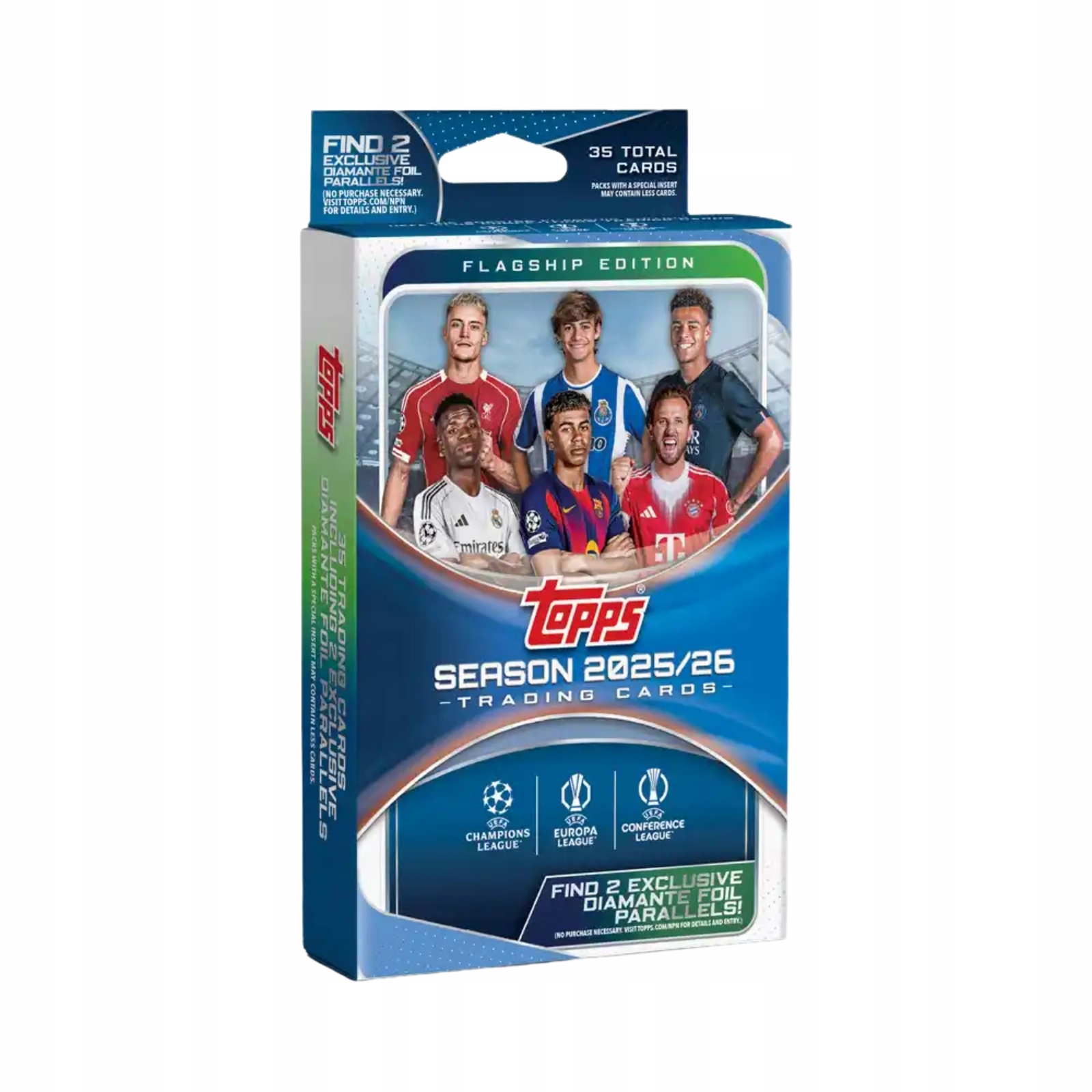 Topps Uefa Club Competitions 2025/26 Hanger Box – karty piłkarskie Uefa