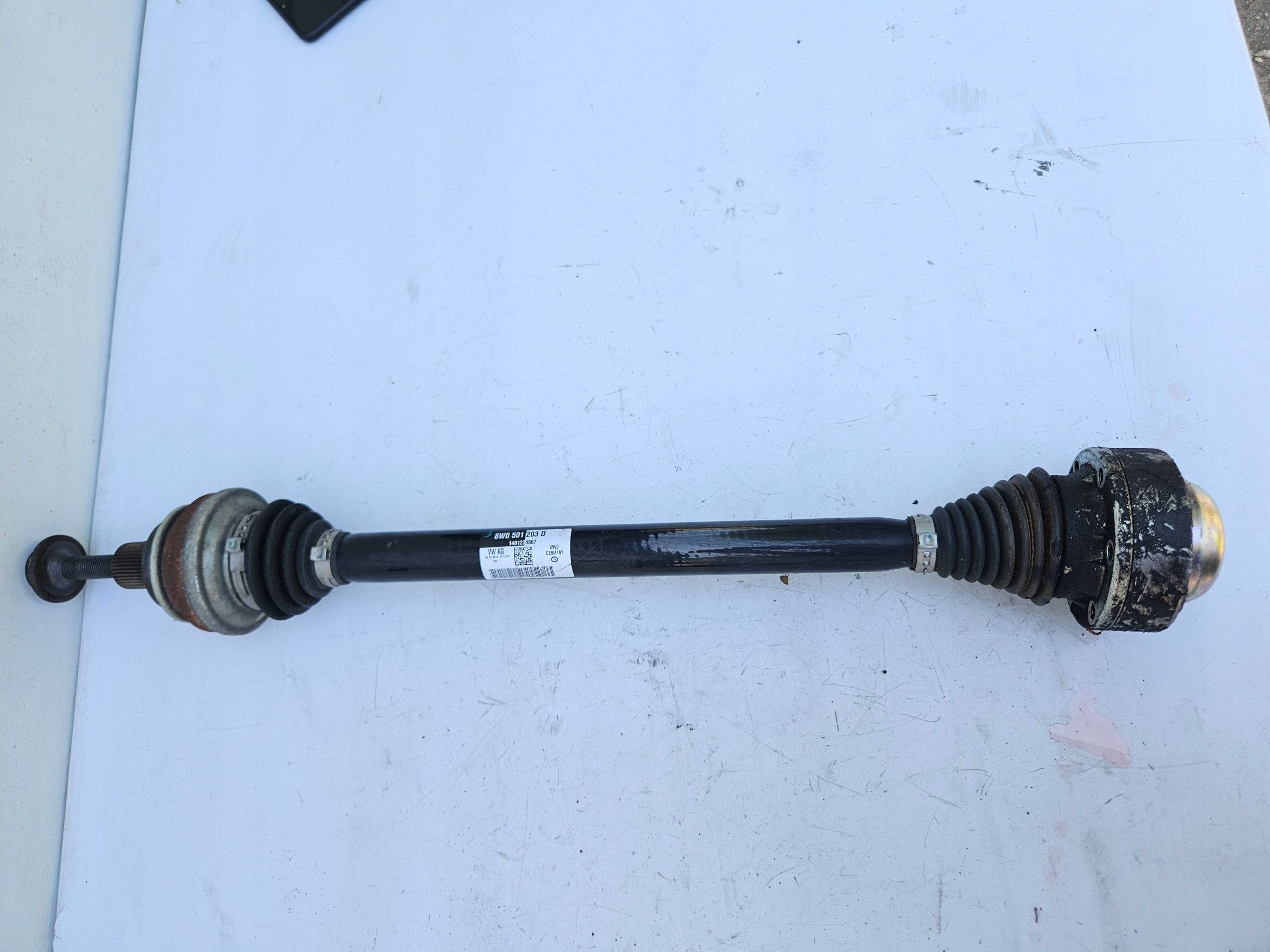 semi-axis left right rear left right rear part AUDI A4 B9 A5 8W QUATTRO