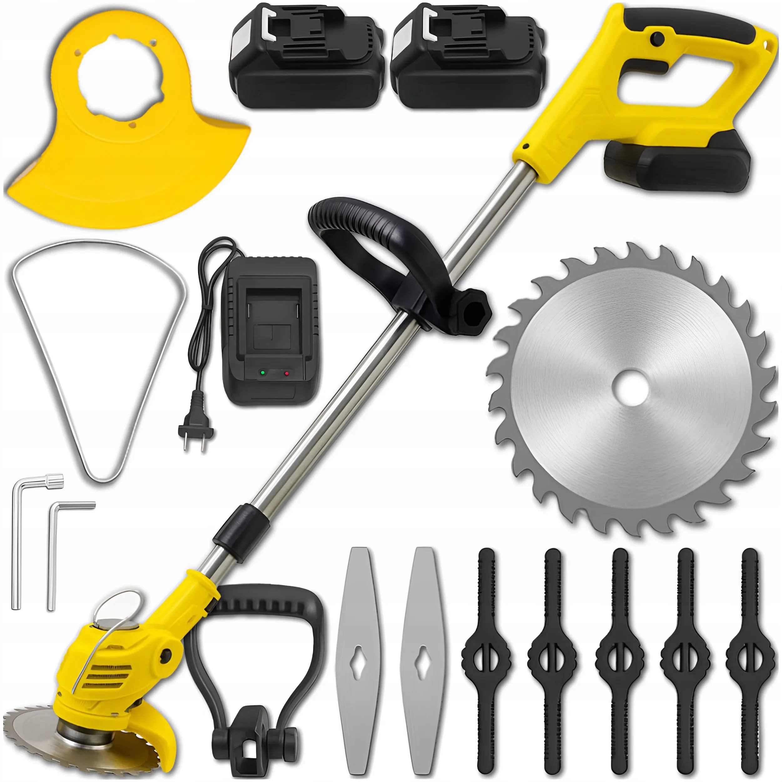 Podkaszarka Akumulatorowa Ogrodowa Wykaszarka Wycinarka 3x Akumulator