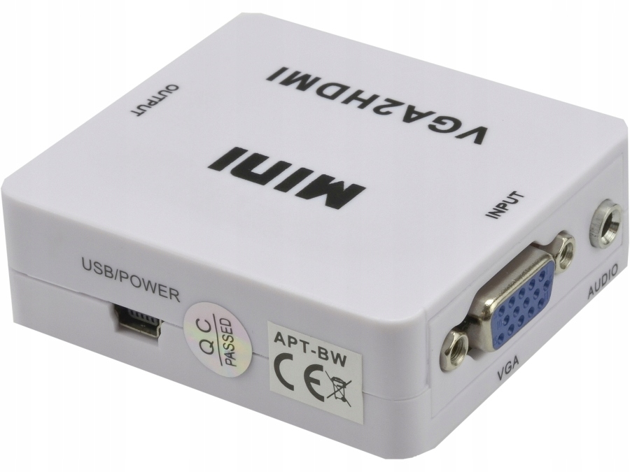 Adapter konwerter VGA DSUB do HDMI Full HD + Audio Kod producenta KOM0846