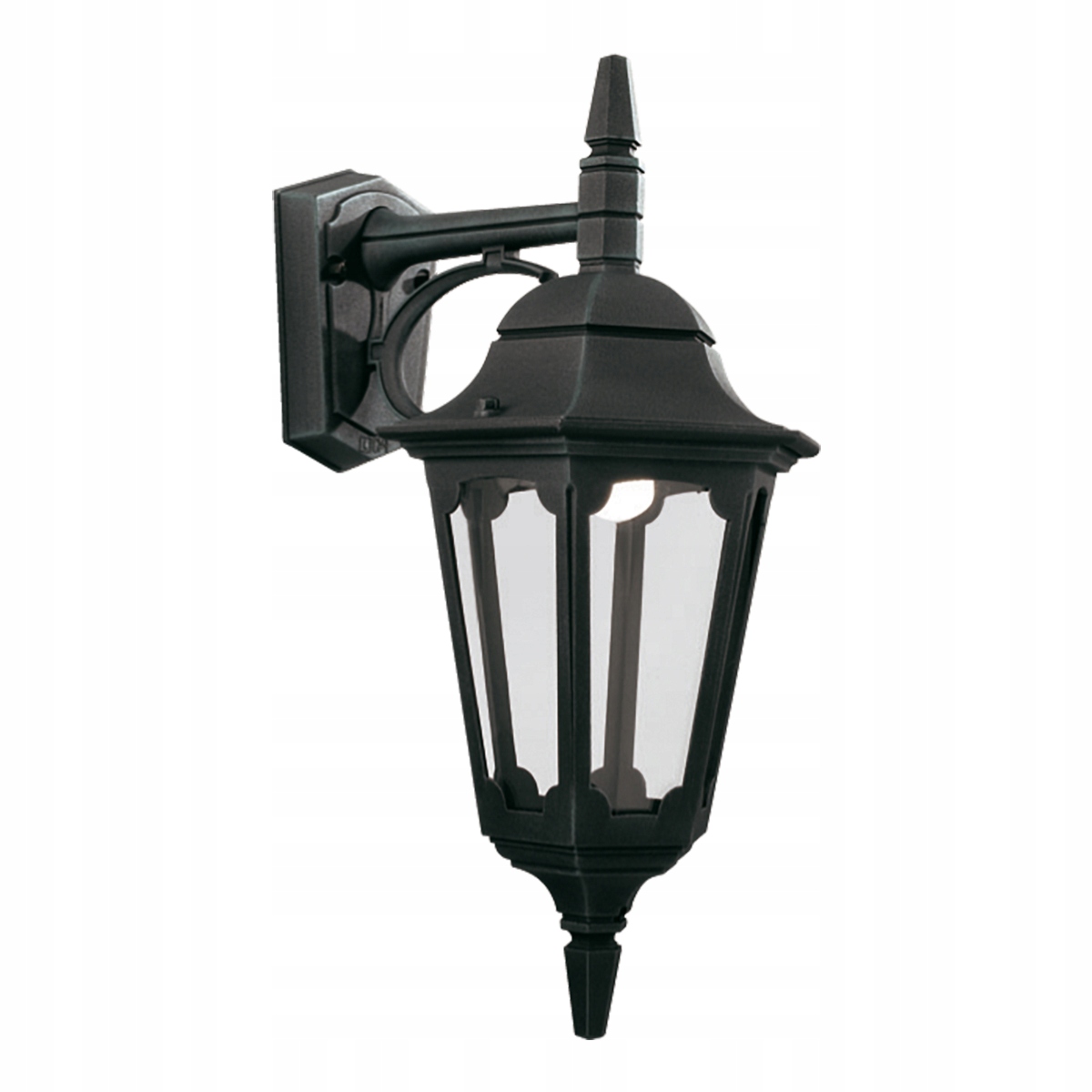Vonkajšia fasádna nástenná lampa čierna elegantná IP44 Elstead