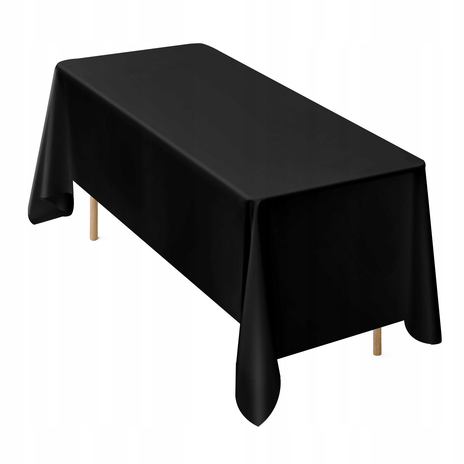 Vevor Sada 6 Obrusov 1778X3048 MM, Opakovane Použiteľný Polyester, Čierna