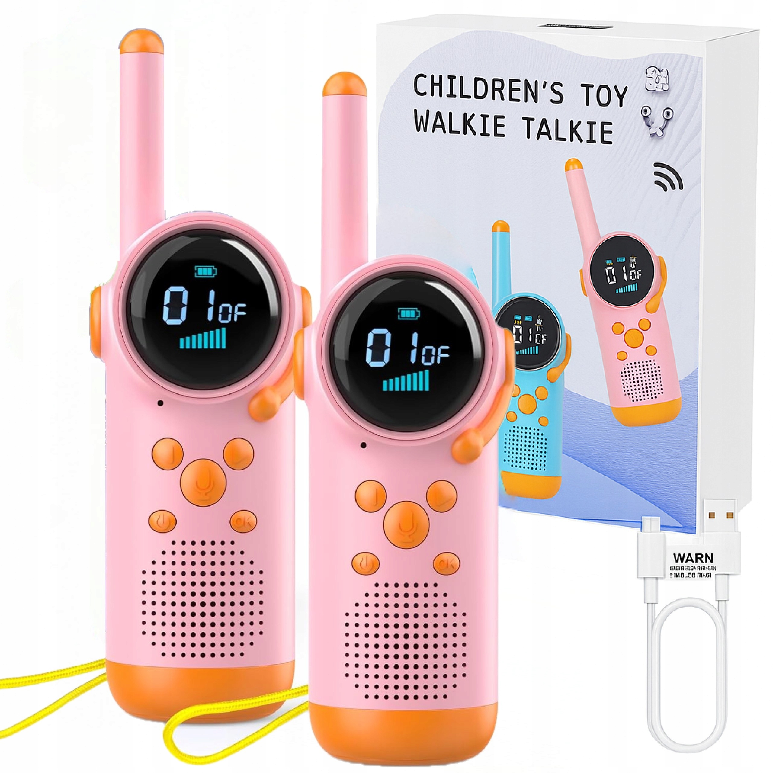 Walkie talkie dla dzieci AMT różowy