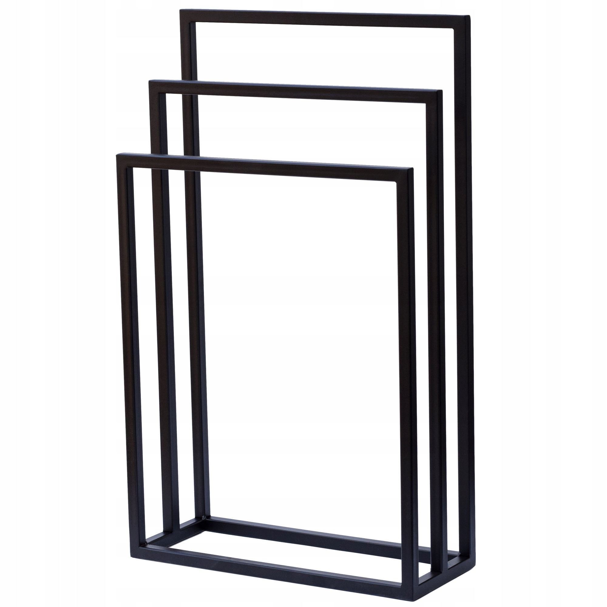 

Stojak wieszak na ręczniki stojący czarny loft