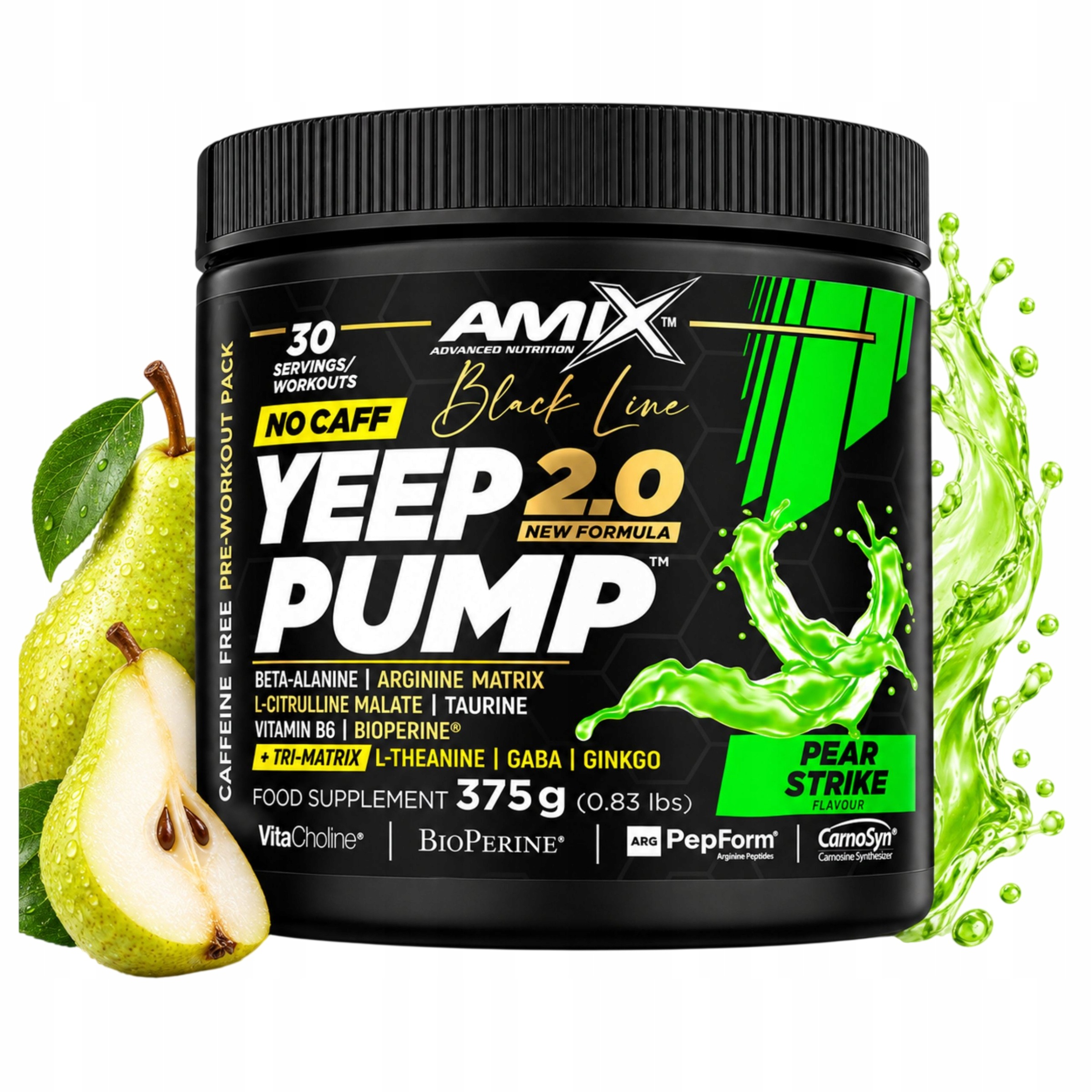Pre Workout Bez Kofeinu Yeep Pump no Caff Čerpadlo Odolnost Síla Soustředění