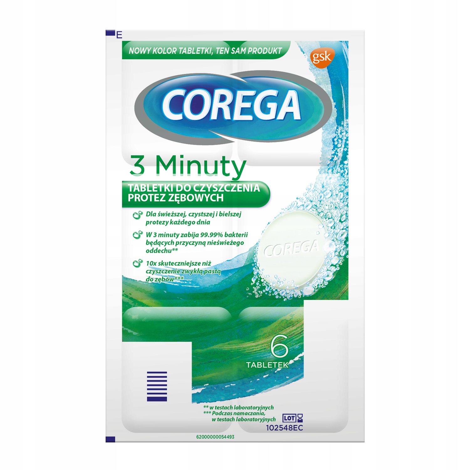 

Corega Tabletki do Czyszczenia Protez 6 szt