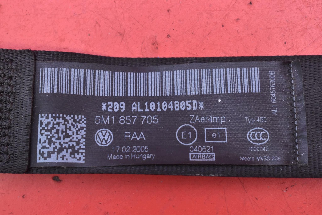 Gurten Sicherheits links vorne Spanner 5M1857705 VW GOLF 5 V PLUS 04-09