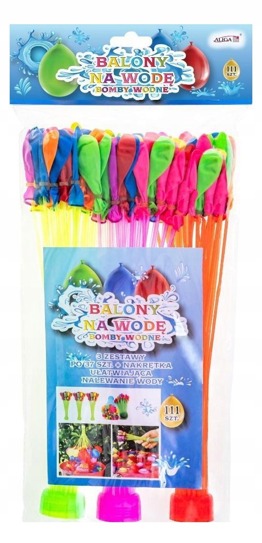 Balony Wodne Z Nakrętką Do Nalewan 111SZT