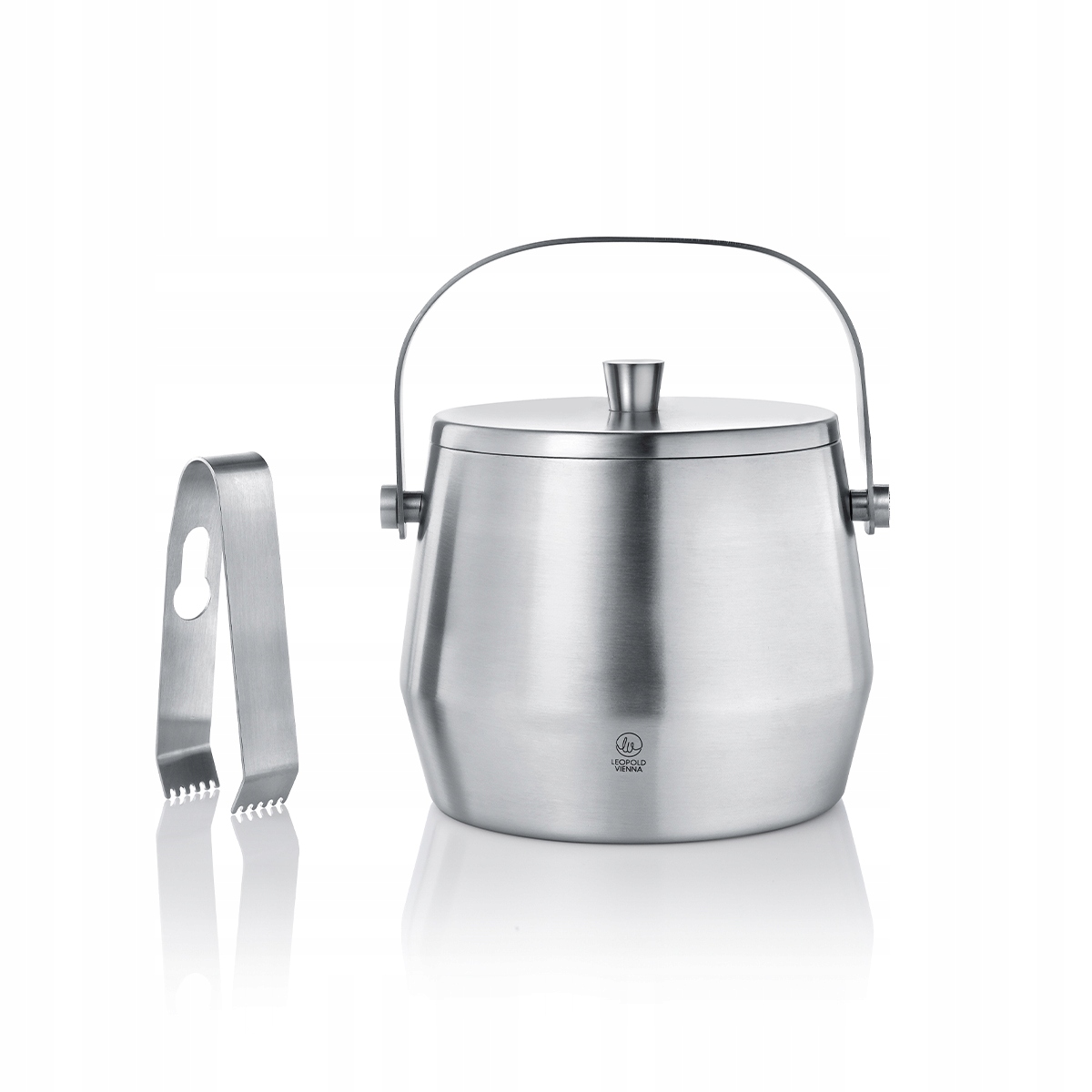 Pojemnik Leopold Vienna wiaderko izolowane na lód stal 1L ze szczypcami EAN (GTIN) 8711871012611