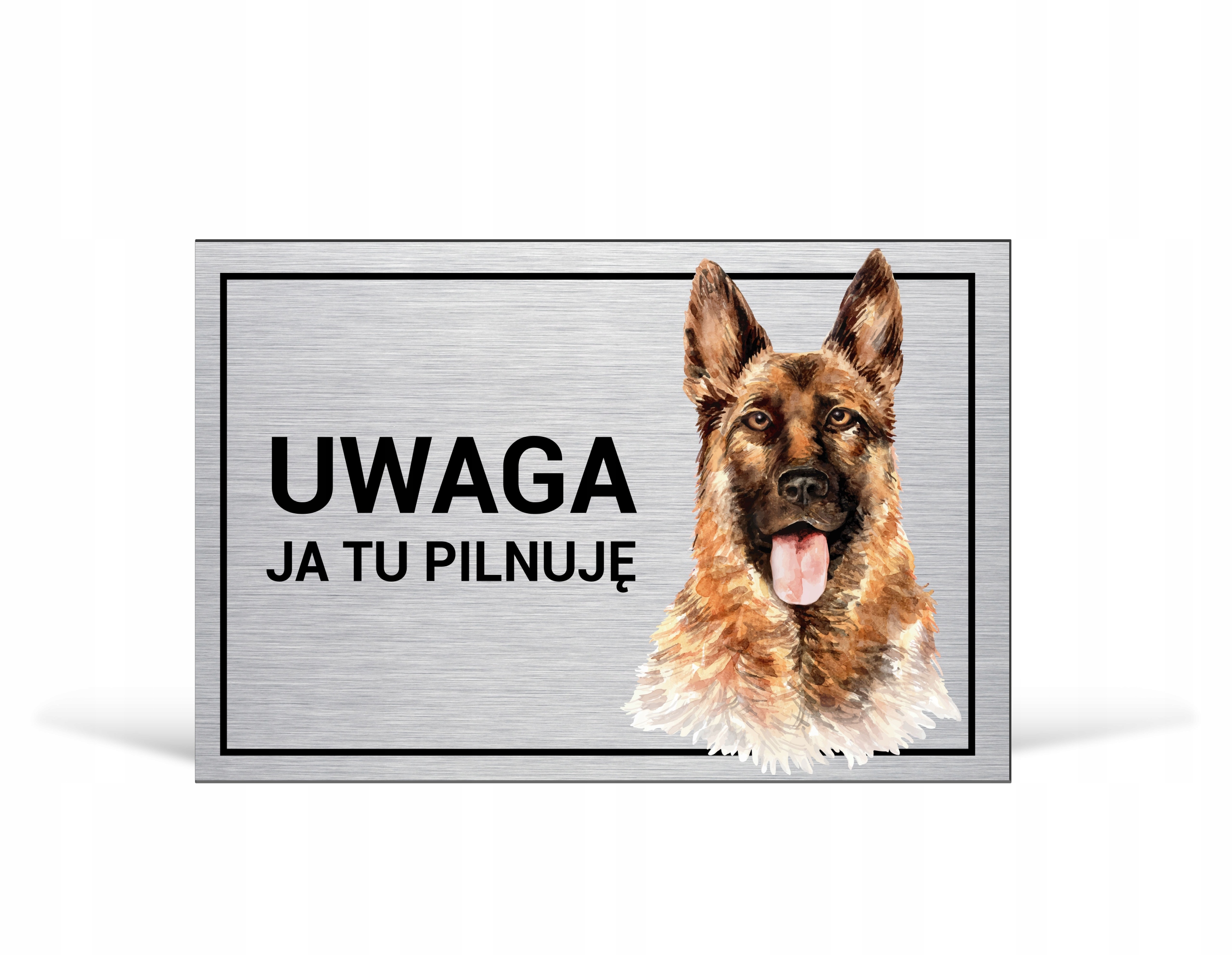 

Tabliczka Uwaga Pies 30x20 cm Owczarek niemiecki