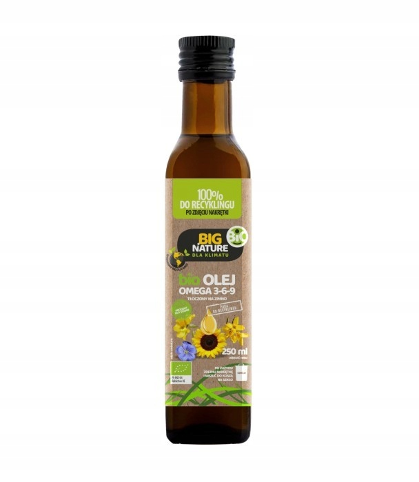 Olej OMEGA 3-6-9 bio 250ml NEW - BIG NATURE — 2