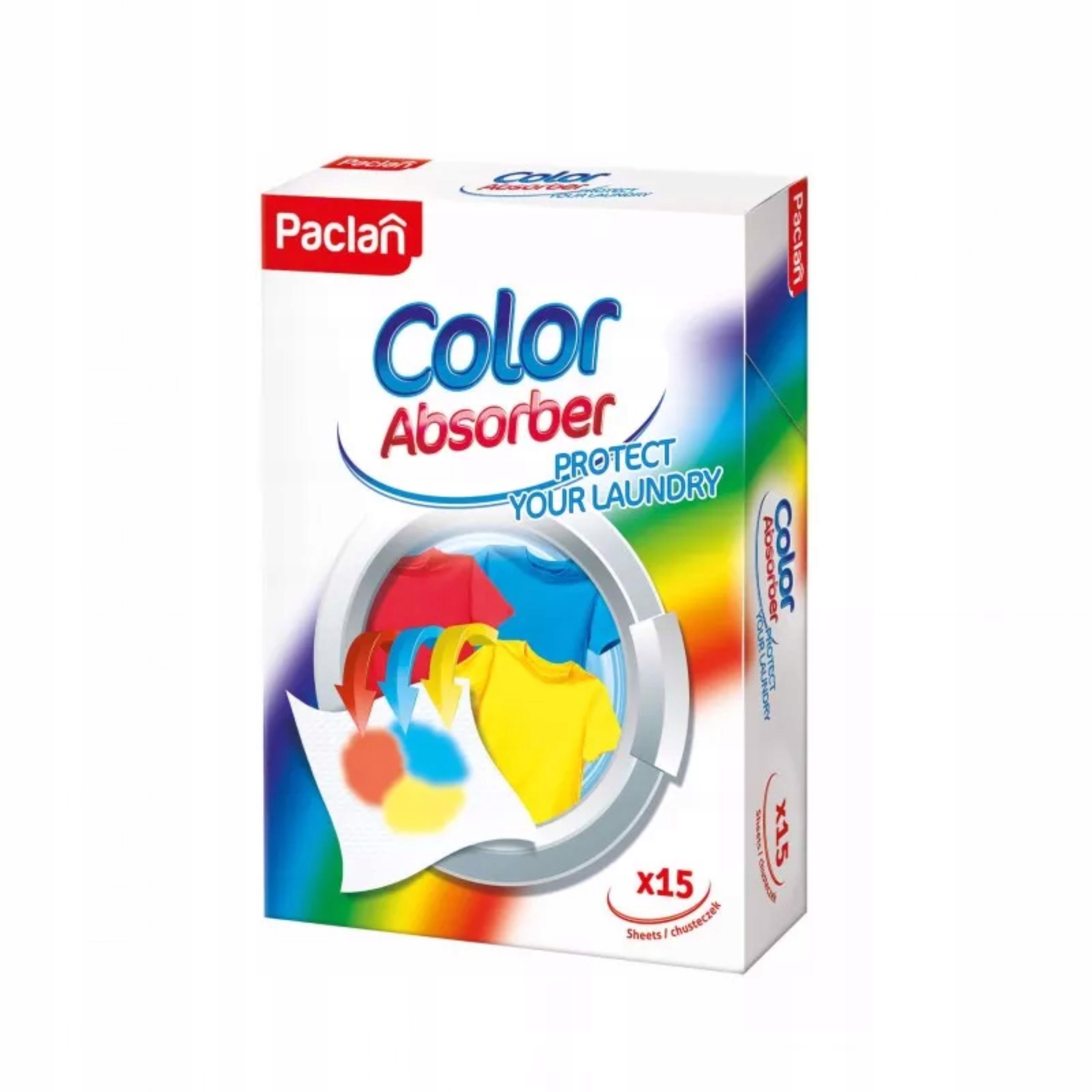 

Paclan Color chusteczki wyłapujące kolor 15 szt