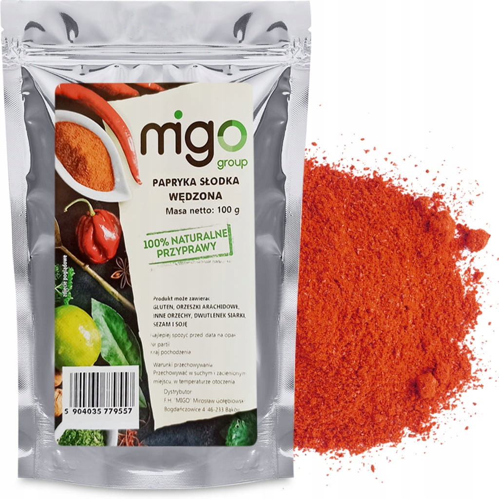 Papryka SŁODKA WĘDZONA,ASTA 100 - 100g - MIGOgroup