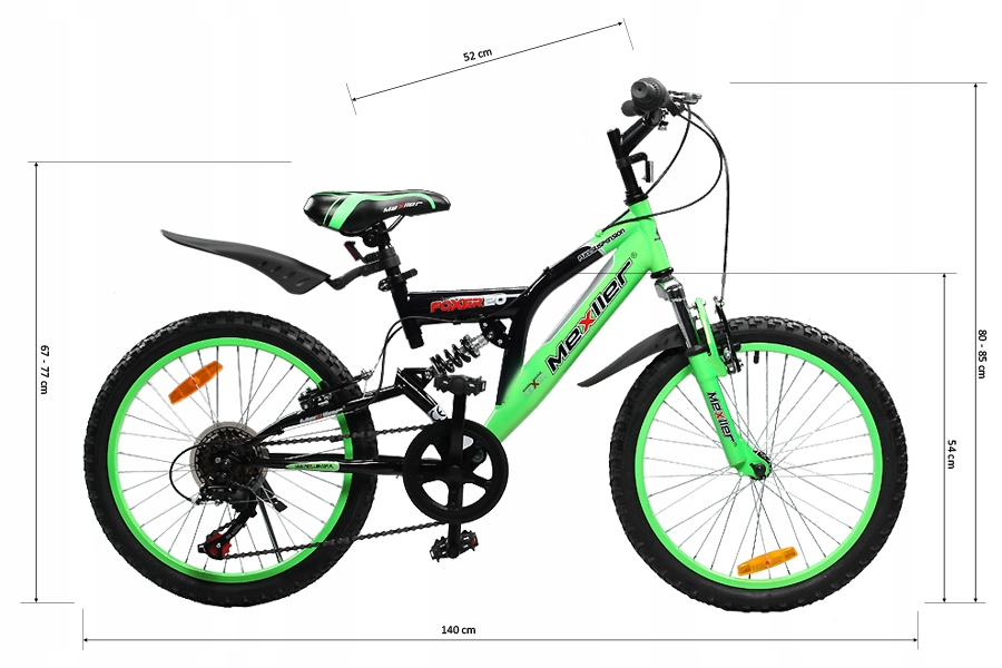 20" FOXER CZAR/ZIEL MEXLLER ROWER DZIECIĘCY Rodzaj przerzutki zewnętrzna