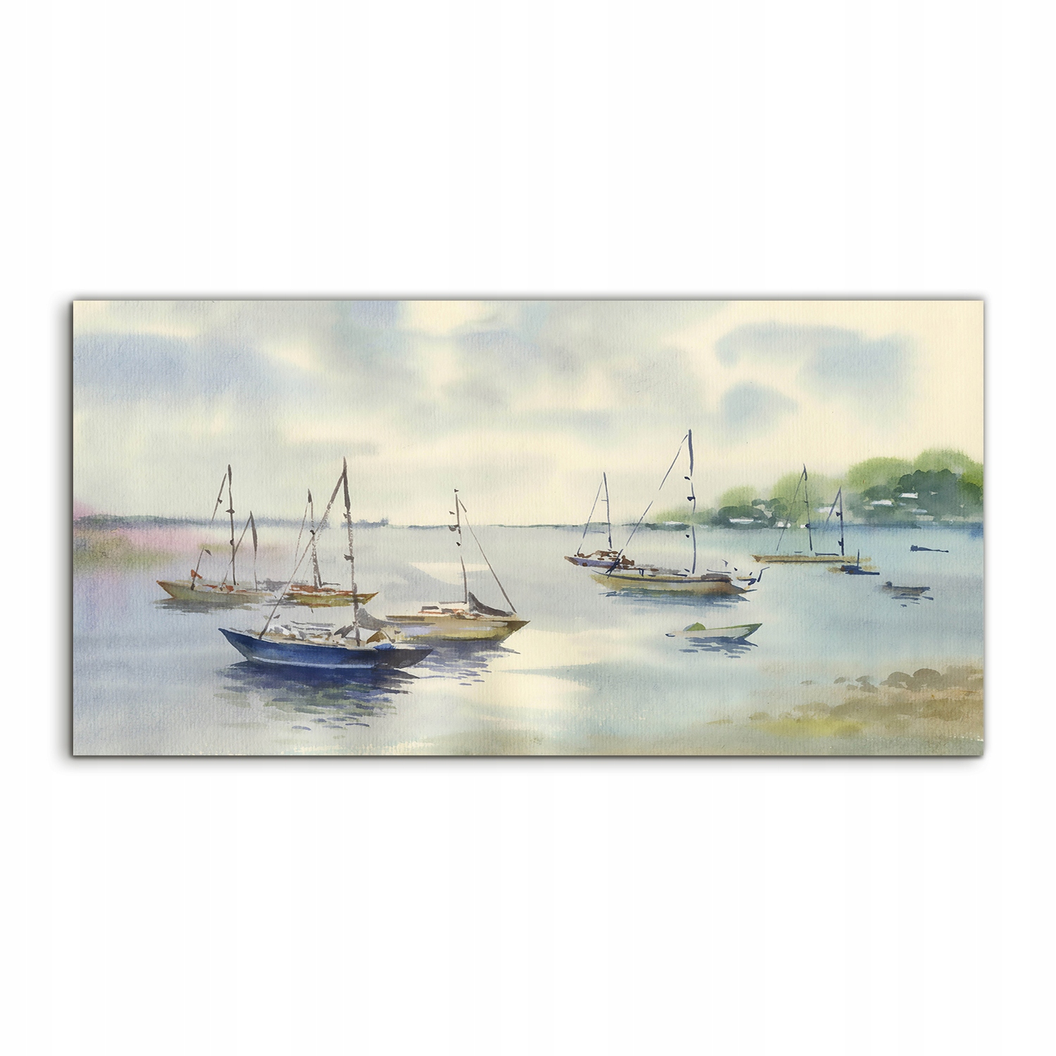 

Fotoobraz 120x60 nowoczesny Woda Krajobraz Łódka