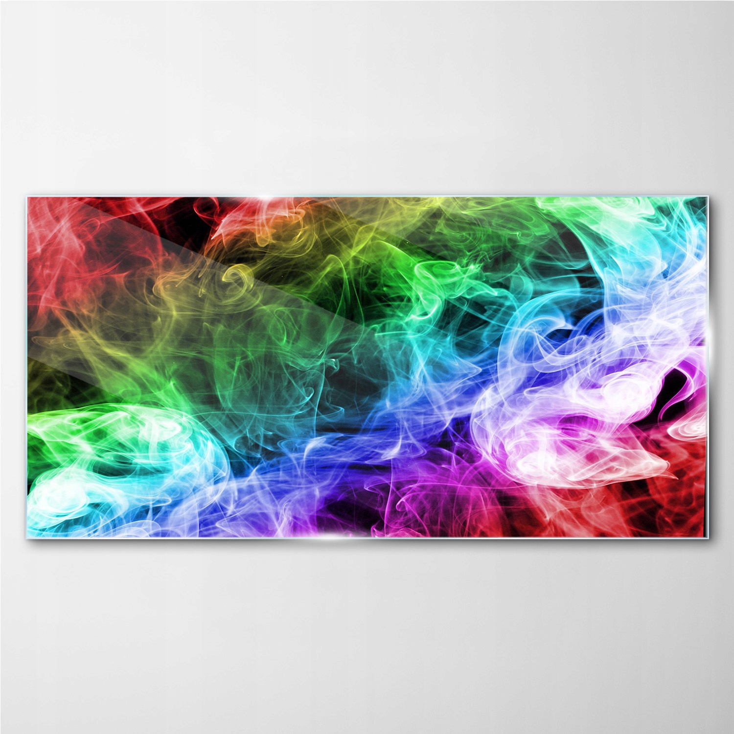 

Obraz z nadrukiem szklany Wielobarwny dym 140x70