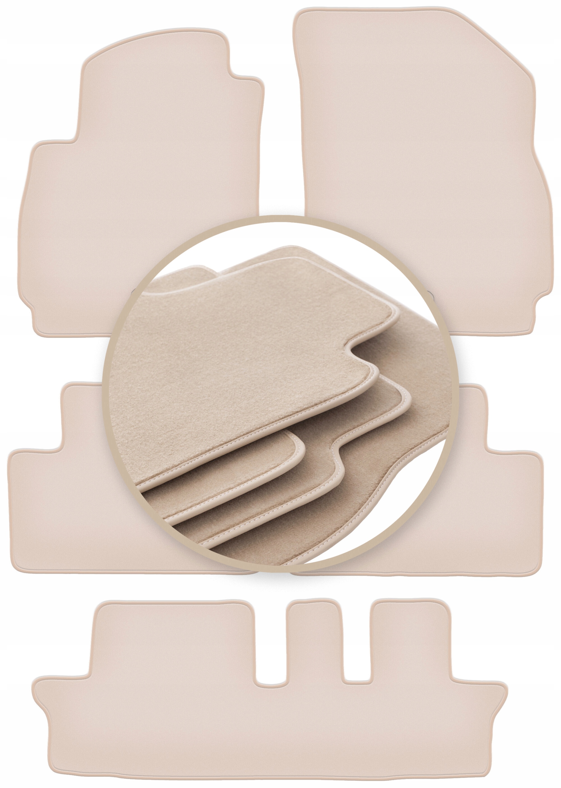 Velúrové koberčeky 10 mm Premium pre: CHevrolet Orlando a 7 osôb 2011-2015