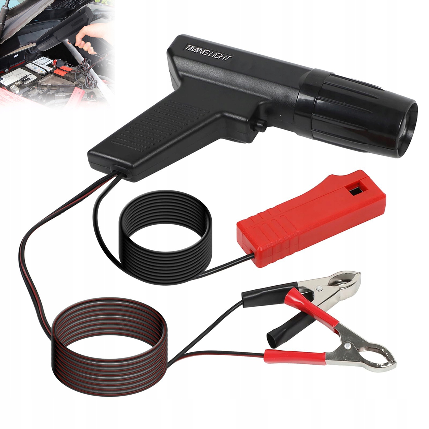 12V Stroboskopická lampa pro zapalování, přesná, s regulací úhlu