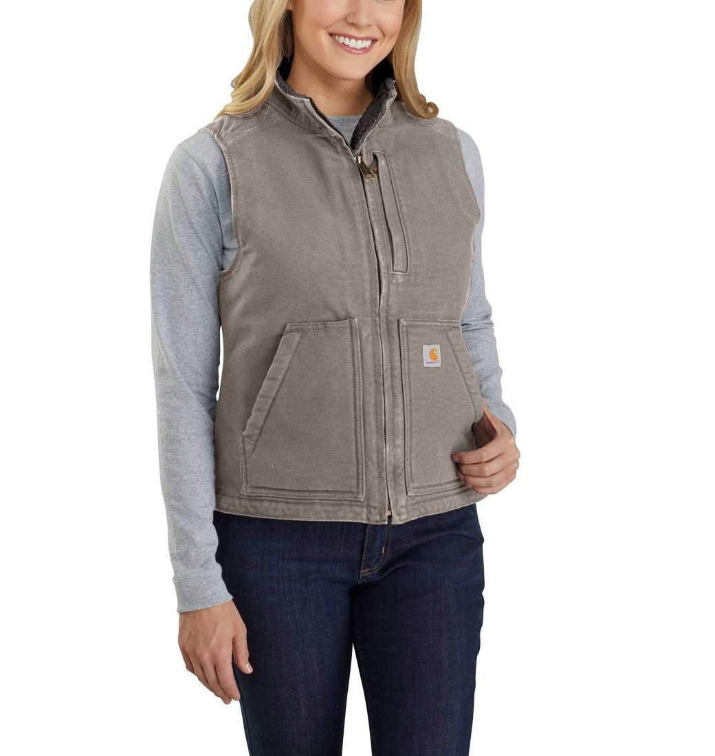 Dámská vesta Carhartt Sherpa Lined Mock Grey