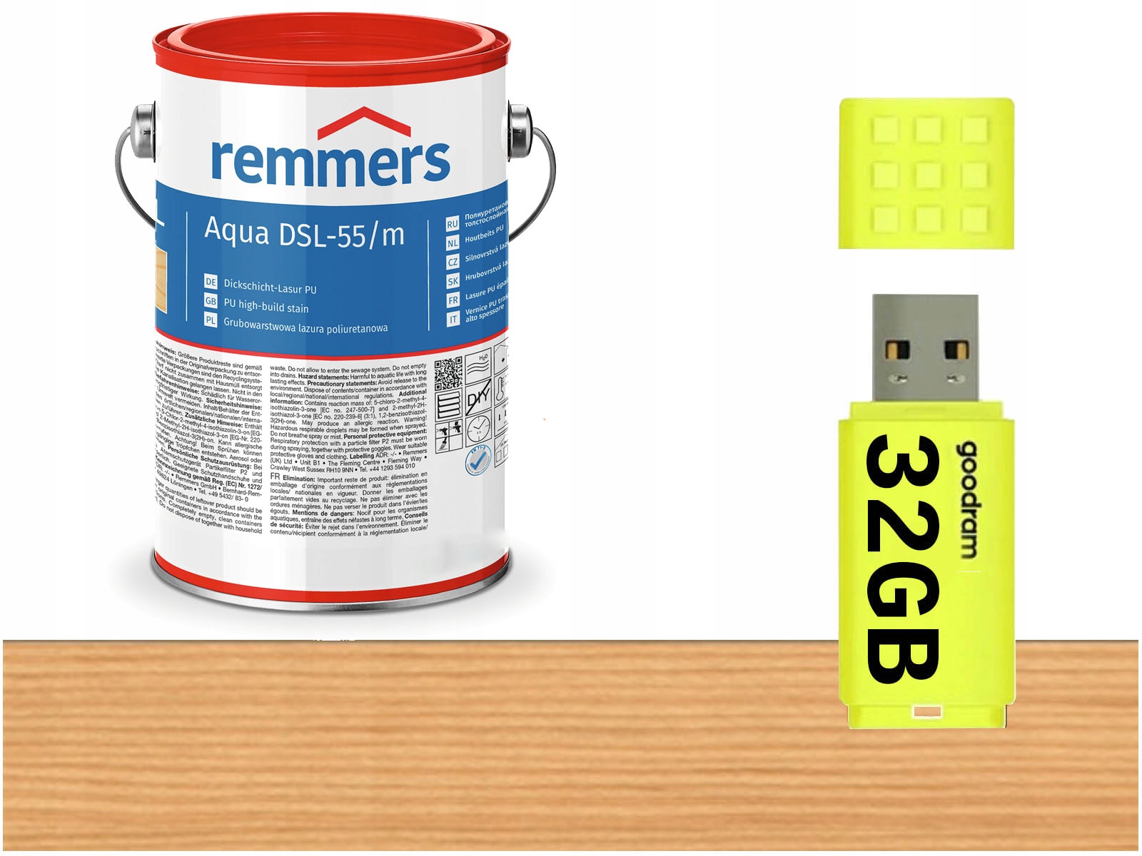 Remmers DSL-55 Lazura oken dveří 0,75 L Bezbarvá