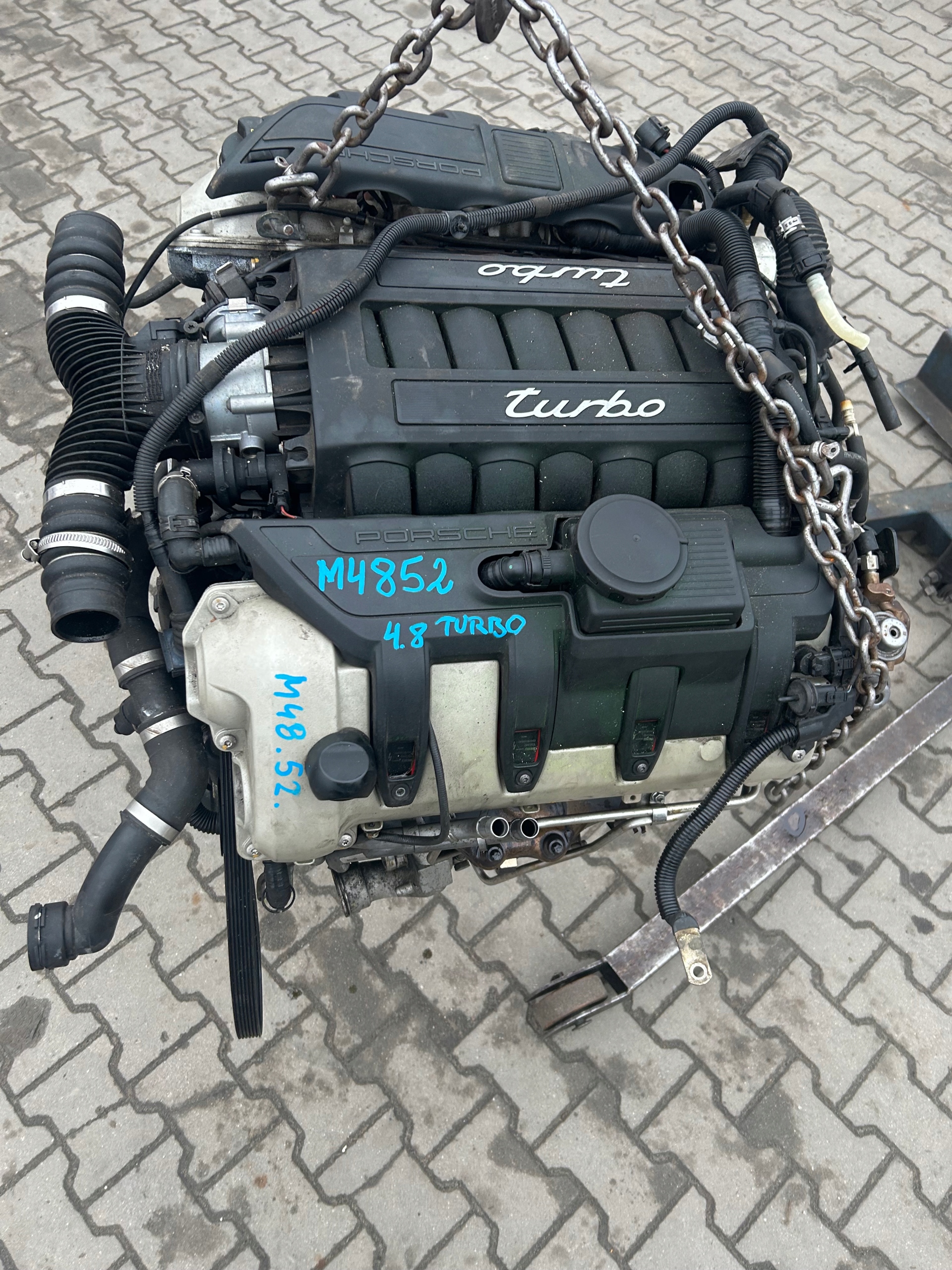 engine complete PORSCHE CAYENNE 4,8 TURBO M48.52 90TYS KM M4852